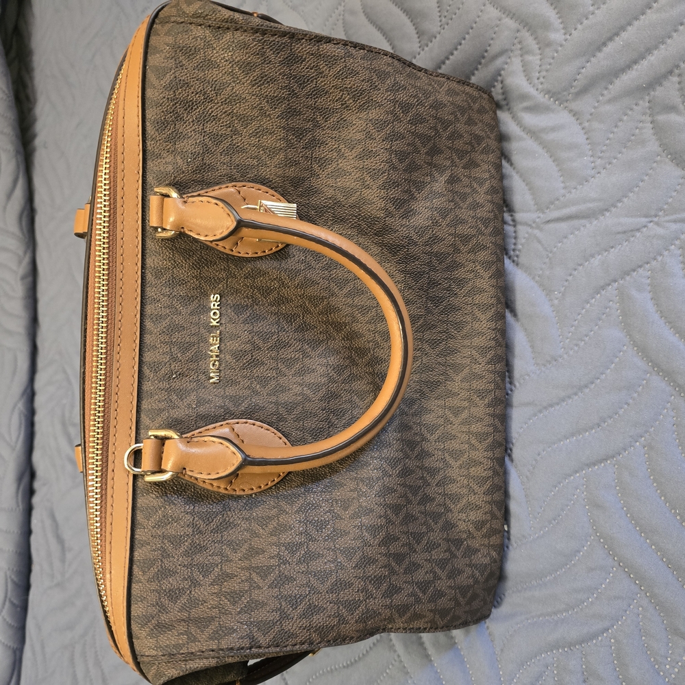 Michael Kors Signature Brown Satchel